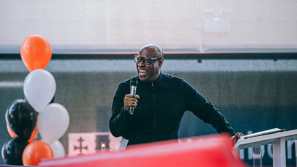 Mike Wedderburn at a Loughborough University event.